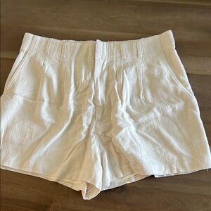 Z Supply High Waist White Shorts